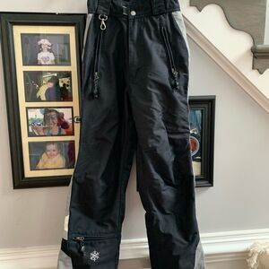 Betty rides Black Ladies Snow Pants sz XS ( flaw)